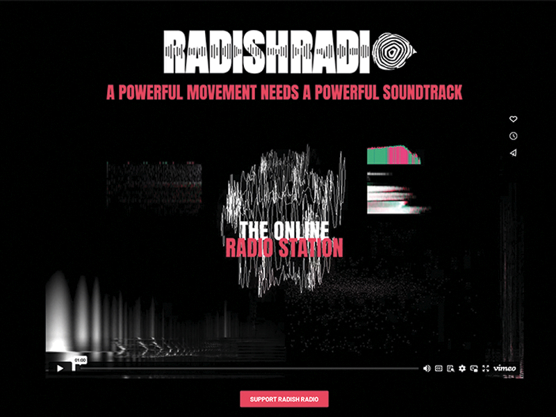 Radish Radio  Identity, Video & Digital Presence