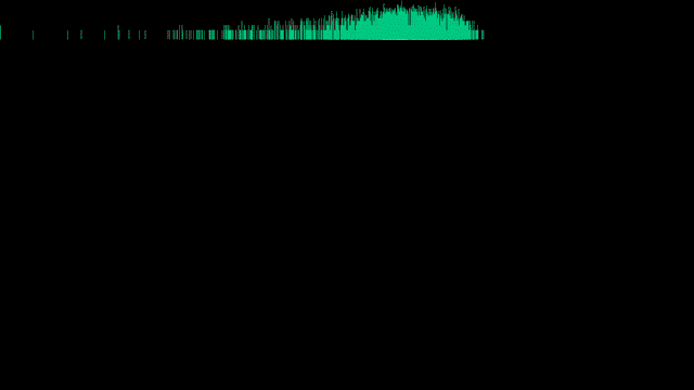 Radish Radio - visual identity study: waveform visualization rendered with FFmpeg