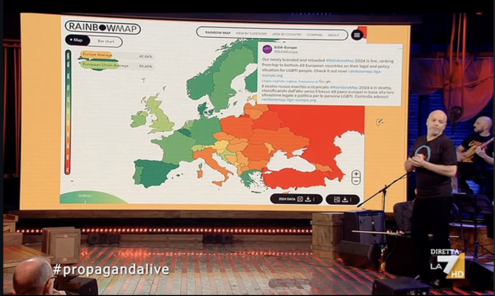 Rainbow Map on Italian TV